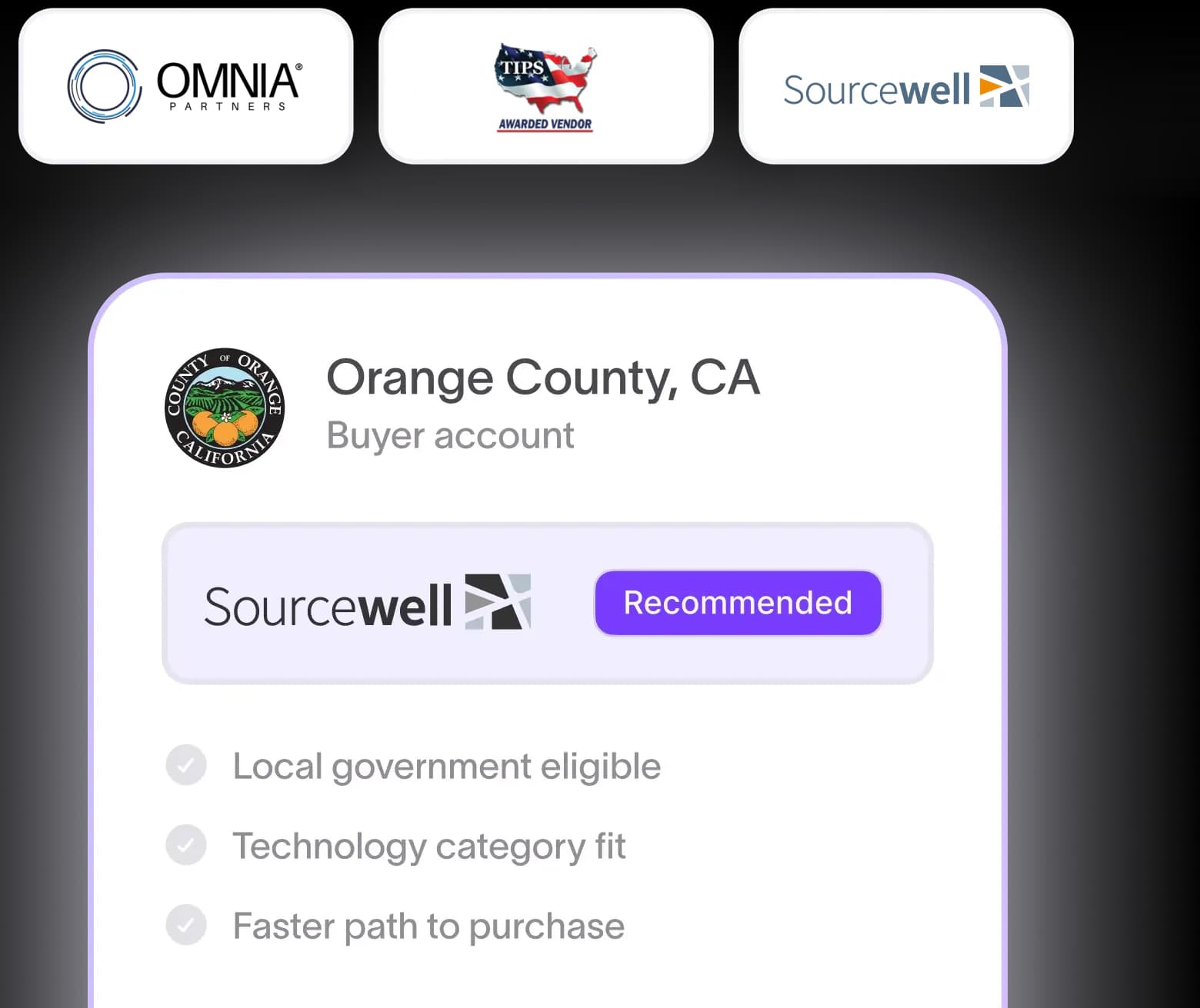 Contract-vehicle access product view